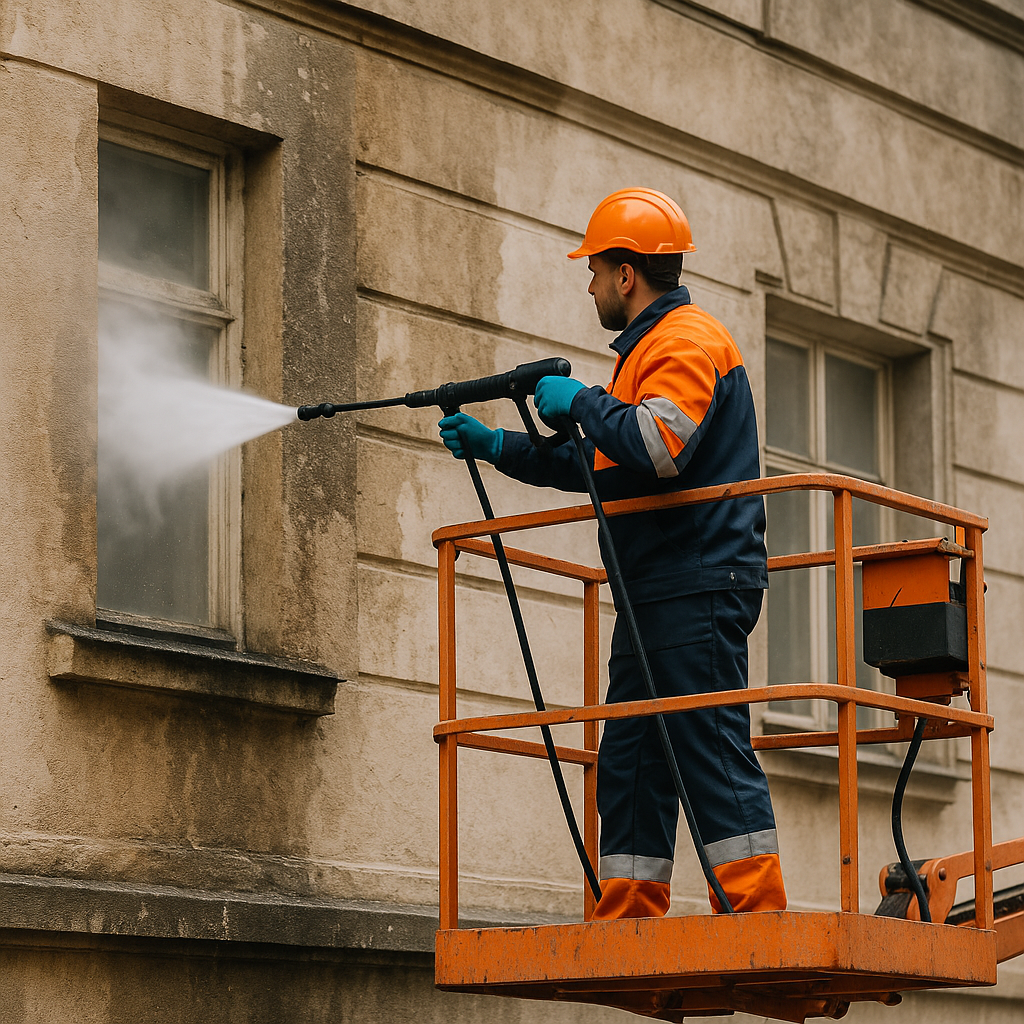 Magasnyomású homlokzattisztítás Dorog, Esztergom – Gyors és hatékony megoldás minden épületnek